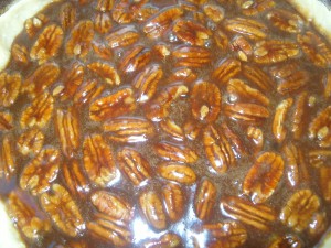 Pecan Pie uncooked