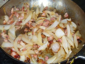 bacon and onions