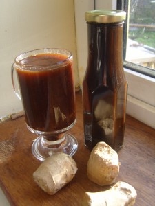 In the bottle -the complex syrup. In the coffee mug- the easy syrup .Notice the colour difference.
